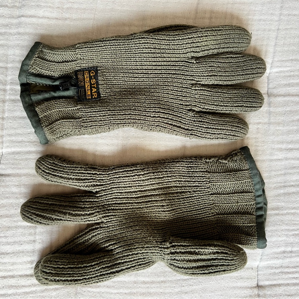 G-Star Originals Coper Green Knit Gloves